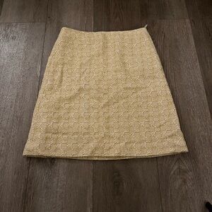 Banana Republic Preppy Tweed Wool A-line Skirt Size 8